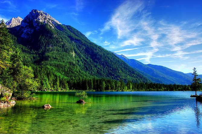 Eagle's Nest, Berchtesgaden and Ramsau with famous church and lake - St. Sebastian Church in Ramsau