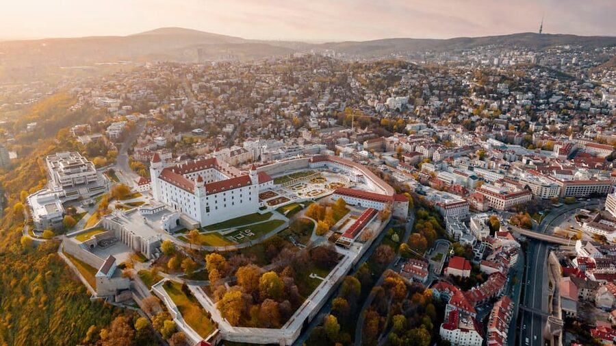 From Vienna: Bratislava with Local Guide, Castle & UFO Views - The UFO Observation Deck and the Danube panorama