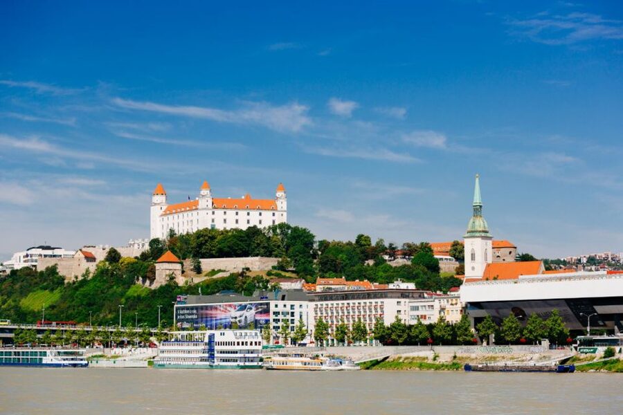 From Vienna: Guided Tour to Bratislava with Speed Boat Ride - The one-hour coach ride into Slovakia