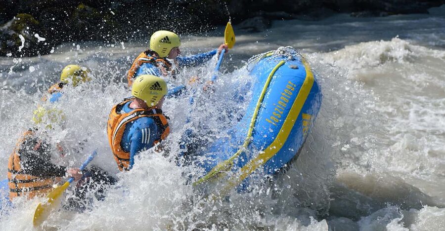 Imster Schlucht: White-Water Rafting in the Tyrolean Alps - Safety training before the first rapid