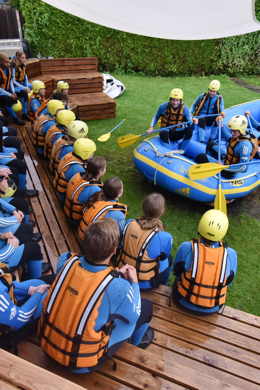 Imster Schlucht: White-Water Rafting in the Tyrolean Alps - Equipment, showers, and the post-rafting drink