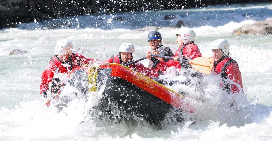 Ötztal: Action Whitewater Rafting at Imster Canyon - The calm opening on the Inn