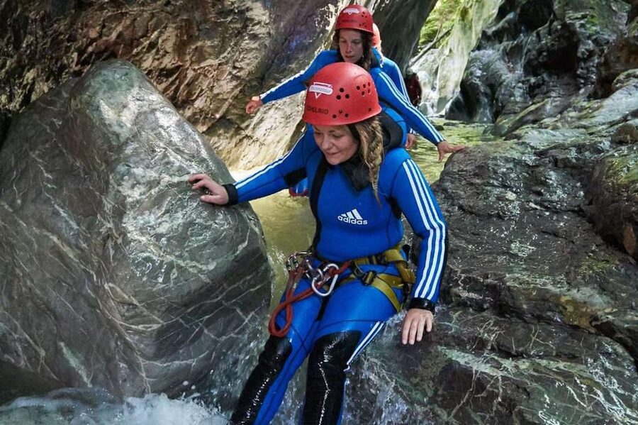 Ötztal: Beginners Canyoning Experience - Leaving the Alpenrosen canyon