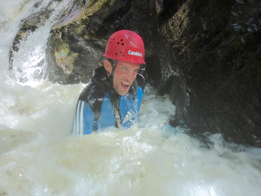 Ötztal: Obere Auerklamm Canyoning Tour for Beginners - The final 7-meter descent and the walk out