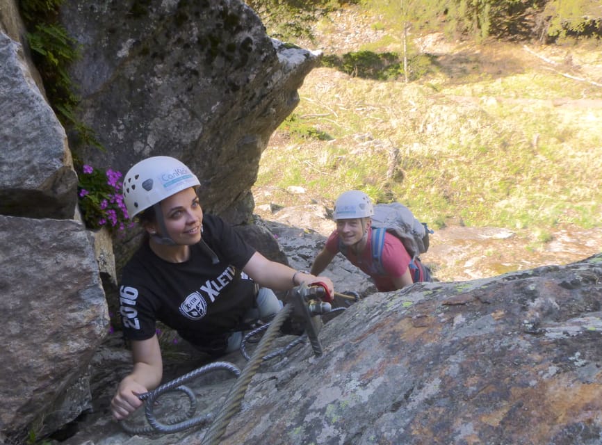 Ötztal: Via Ferrata Climbing at Stuibenfall - Steel bridges and the waterfall crossing