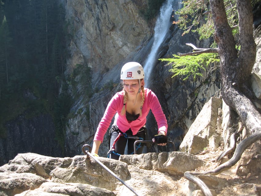 Ötztal: Via Ferrata Climbing Tour at Lehner Waterfall - Photos, views, and the walk back