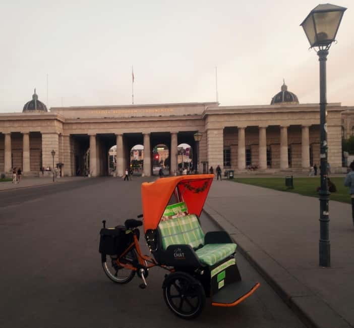 RAXI (Electric Rickshaw) Vienna Tours with two options - The Danube Canal and Prater by bike route