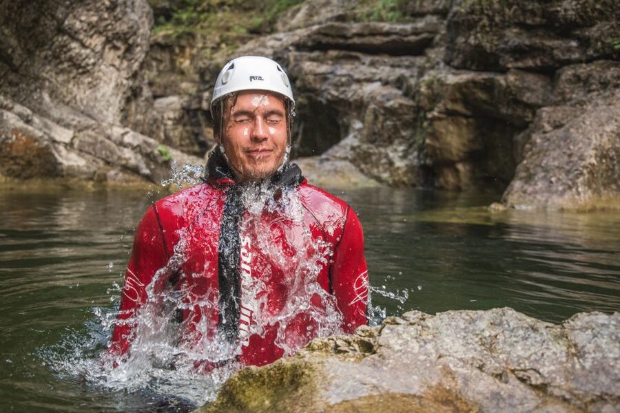Salzburg: Canyoning Trip to Salzkammergut - From Salzburg hotel pickup to canyon base