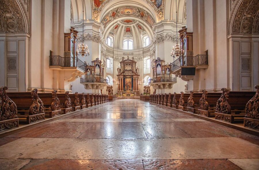 Salzburg Cathedral: Guided Tour with Entry Ticket - Meeting your guide inside the cathedral porch