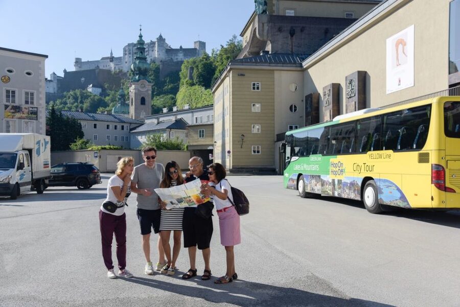 Salzburg: Hop-on Hop-off City Tour - Salzburg Main Station and the practical end of the loop