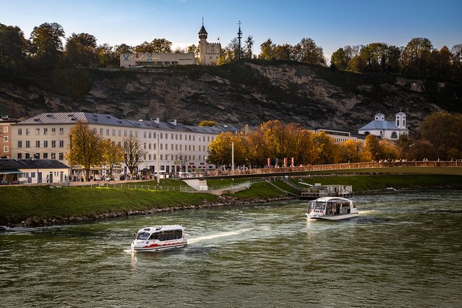 Salzburg Panorama Cruise on the Salzach river - The Alpine view at the turning point