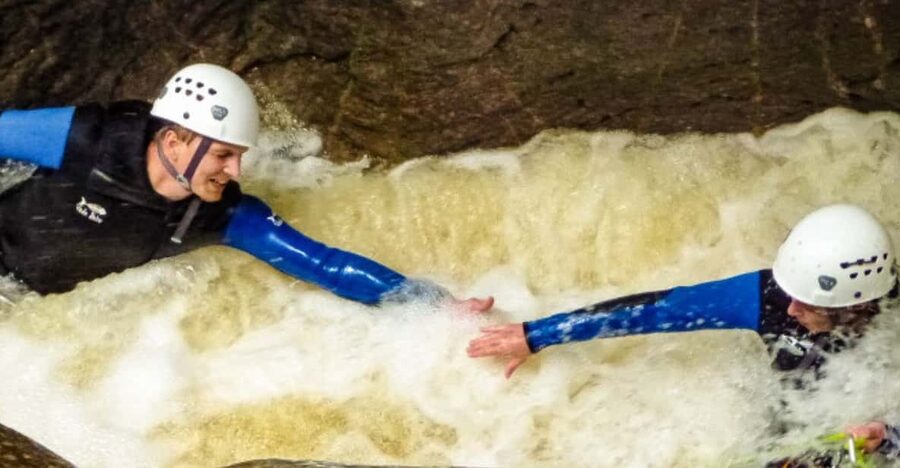 Schwarzwasserbach: Canyoning in Austria's Kleiwalsertal - Getting ready for the five-hour outing