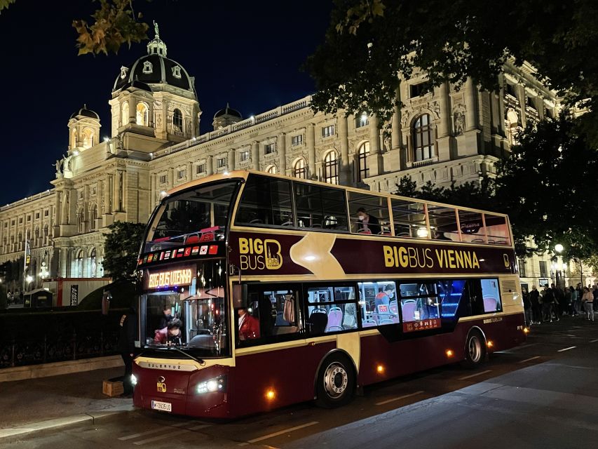 Vienna: Big Bus City Highlights Night Tour with Live Guide - Stadtpark, the market area, and Prater after dark