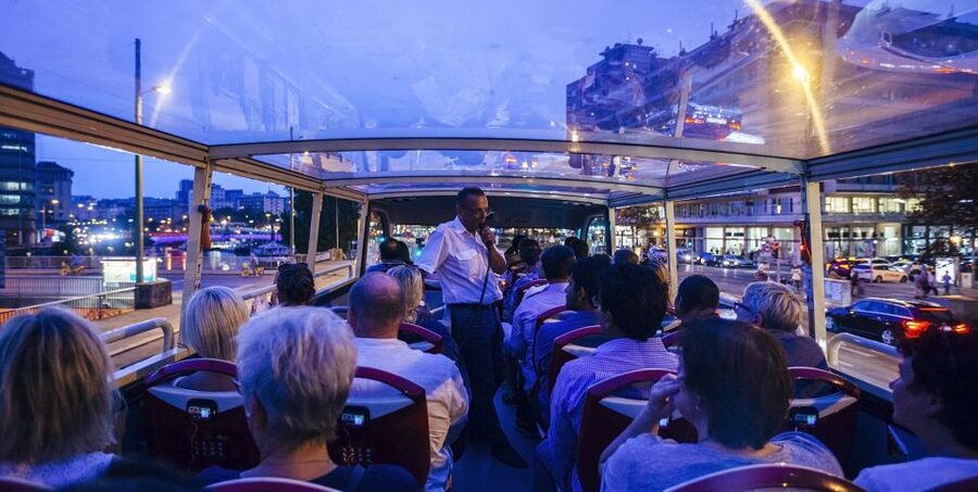 Vienna: Big Bus City Highlights Night Tour with Live Guide - Meeting at the Vienna State Opera