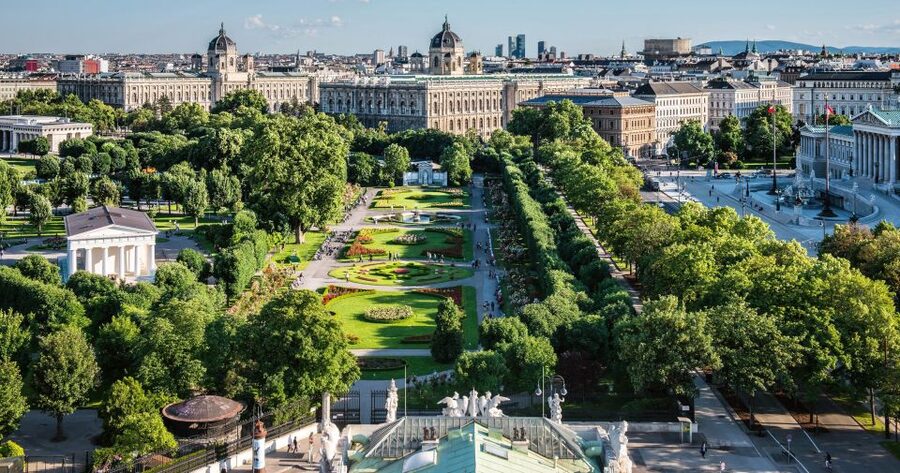 Vienna: City Highlights Guided Bike Tour - Vienna State Opera and the Sacher Café area