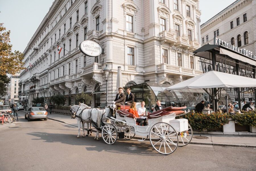 Vienna: Culinary Horse-Drawn Carriage Experience - The Vienna sights from Augustinerstraße to the old town