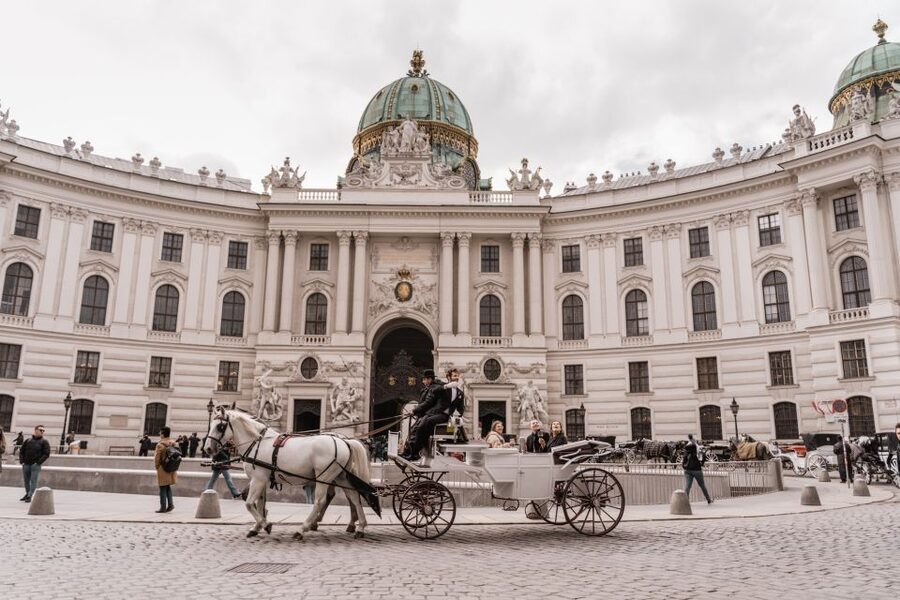 Vienna: Culinary Horse-Drawn Carriage Experience - Inside the carriage: a small table, a slow pace