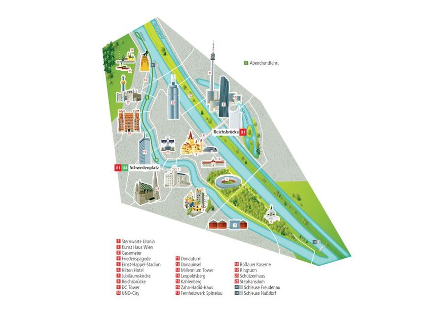 Vienna: Evening Cruise Along The Danube - Reaching the Danube and finding the best view