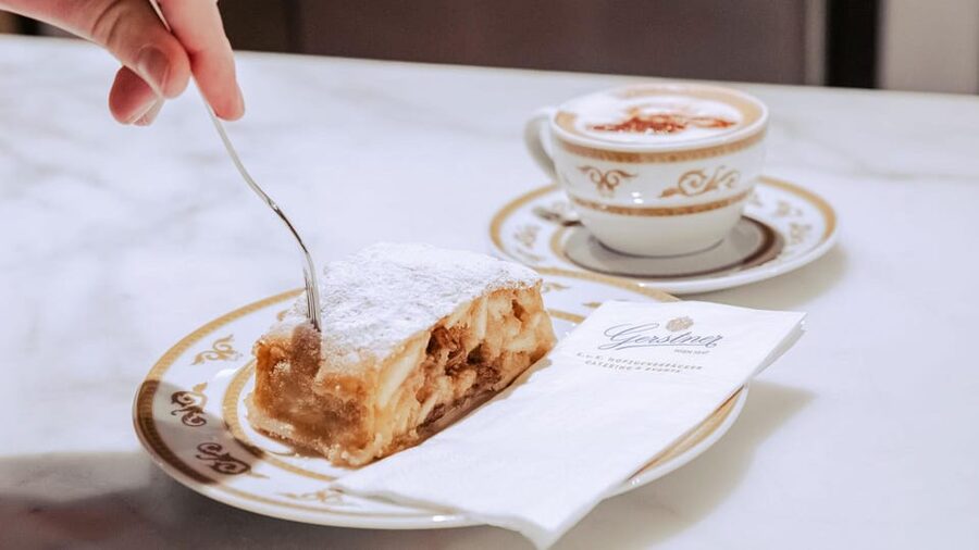 Vienna: Gerstner KuK Hofzuckerbäcker Baking Show & Tasting - Stretching Viennese dough to newspaper thinness