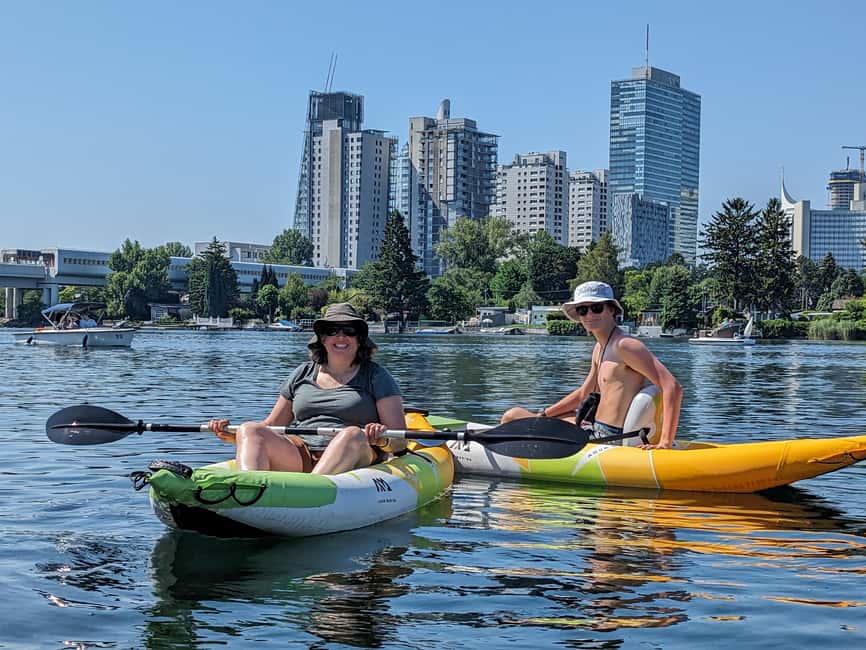 Vienna: Guided Kayaking Tour - Getting settled in a single or double kayak