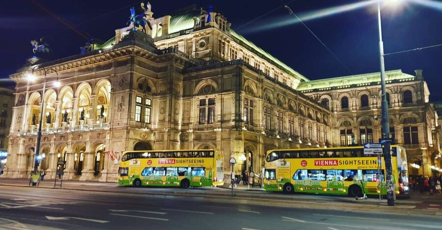 Vienna: Panoramic Night Tour by Bus - The Vienna State Opera and Karlsplatz opening