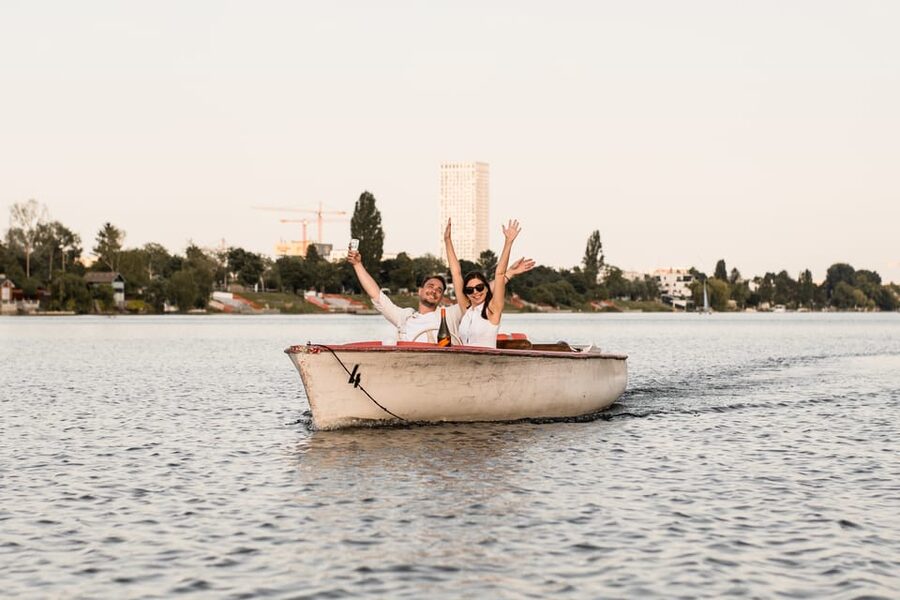 Vienna: Retro Boat Tour on the Danube River with Picnic - Value at $176 for up to four people