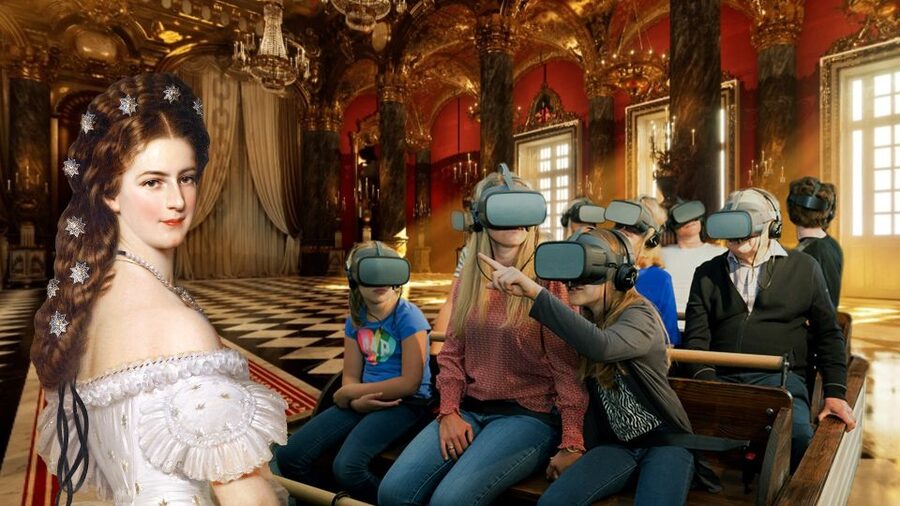 Vienna: "Sisi's Amazing Journey" Virtual Reality Experience - Sitting down for the virtual boat ride