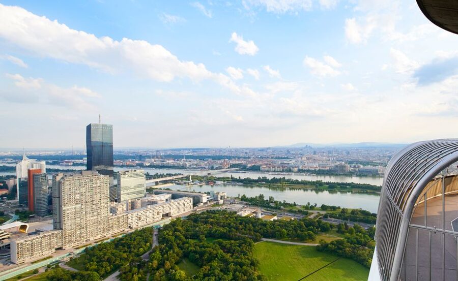 Vienna: Skip-the-Line Entrance Ticket to the Danube Tower - The outdoor observation decks and the big Vienna panorama