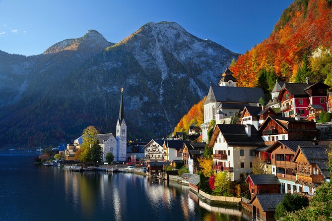 Vienna: small group tour Hallstatt with skywalk, boat, mine - Gmunden gives the route a local stop