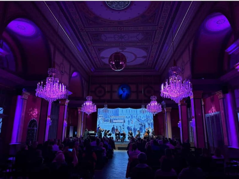 Vienna: Strauss Classical Concert with Soprano & Light Show - From Strauss Museum exhibits to the octagon reception