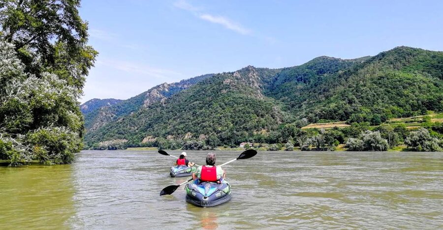 Vienna: Wachau Valley Private Kayak and Wine Tour - Spitz turns the river trip into a wine day