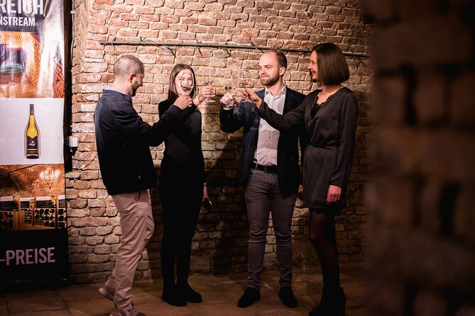 Viennese Wine Tasting in a Private Hidden Wine Cellar - The guided tasting: three wines, one small table
