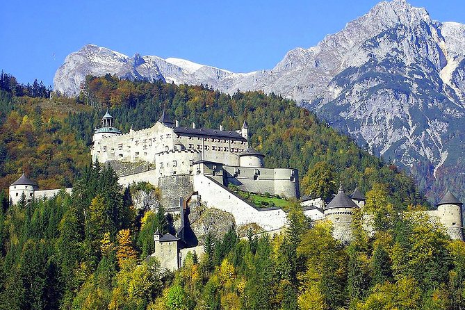 Zell am See Alpine Village Private Day Trip from Salzburg - Hohenwerfen Castle from the valley